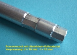 Pressung in Vollmaterial