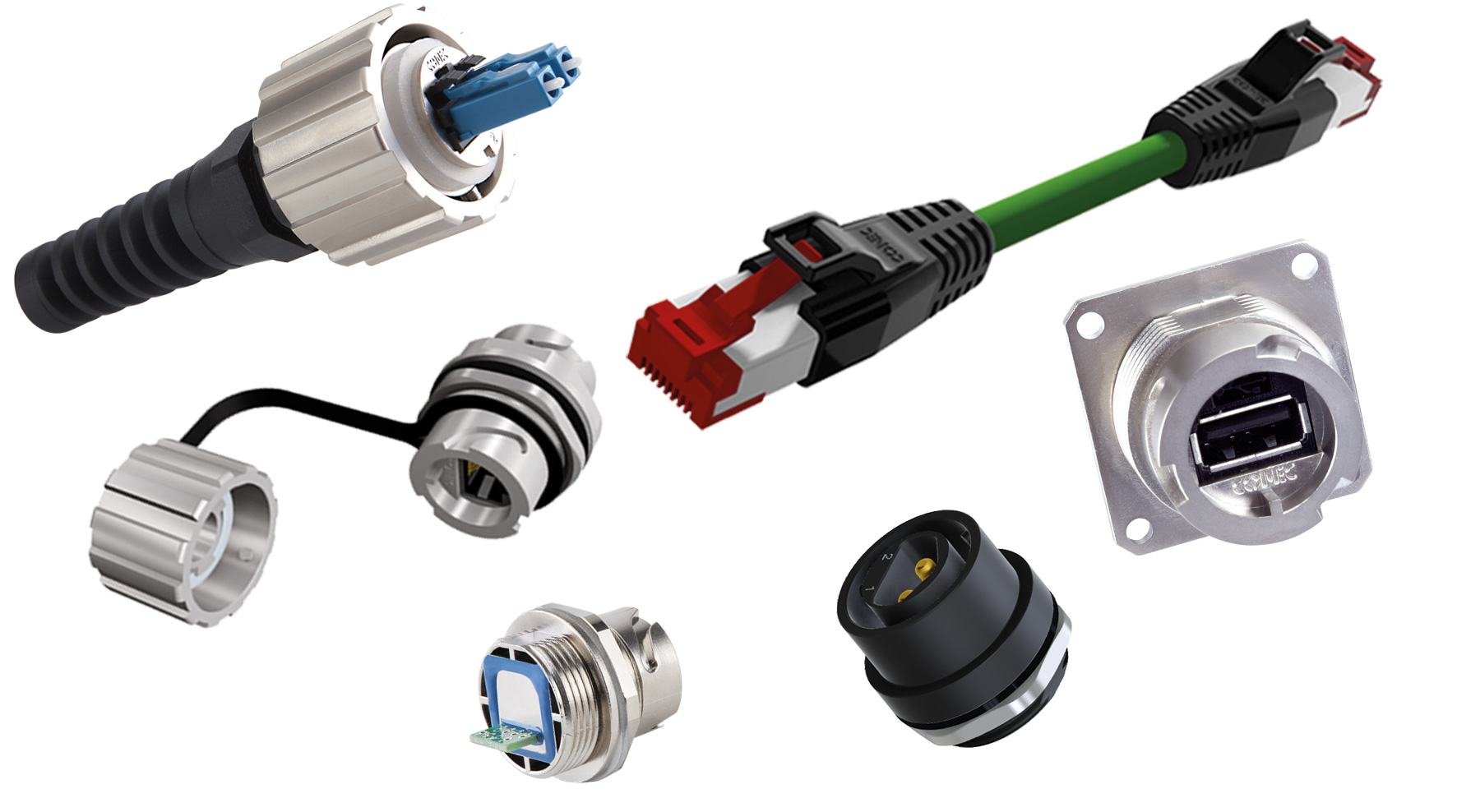 17er Serie IP67 RJ45/USB/FO Bajonett