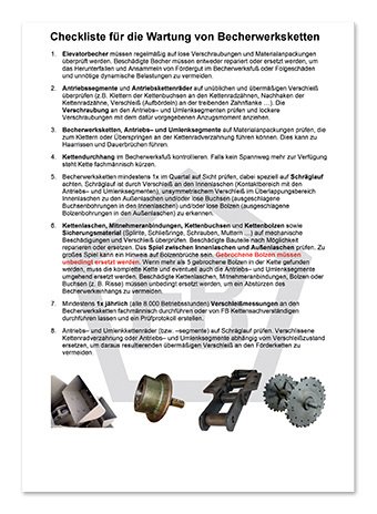 Wartungstipps für Becherwerke und Elevatoren