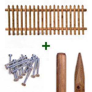 Gartenzaun Komplettset (Senkrechtzaun)