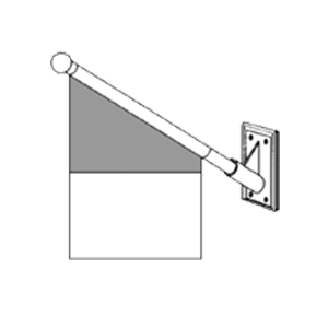 Fahnenhalter Detail