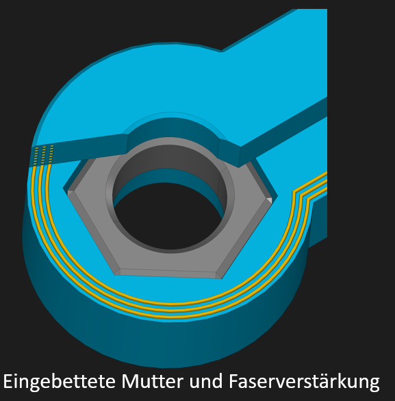 Werkstück mit eingelassenen Metallelementen