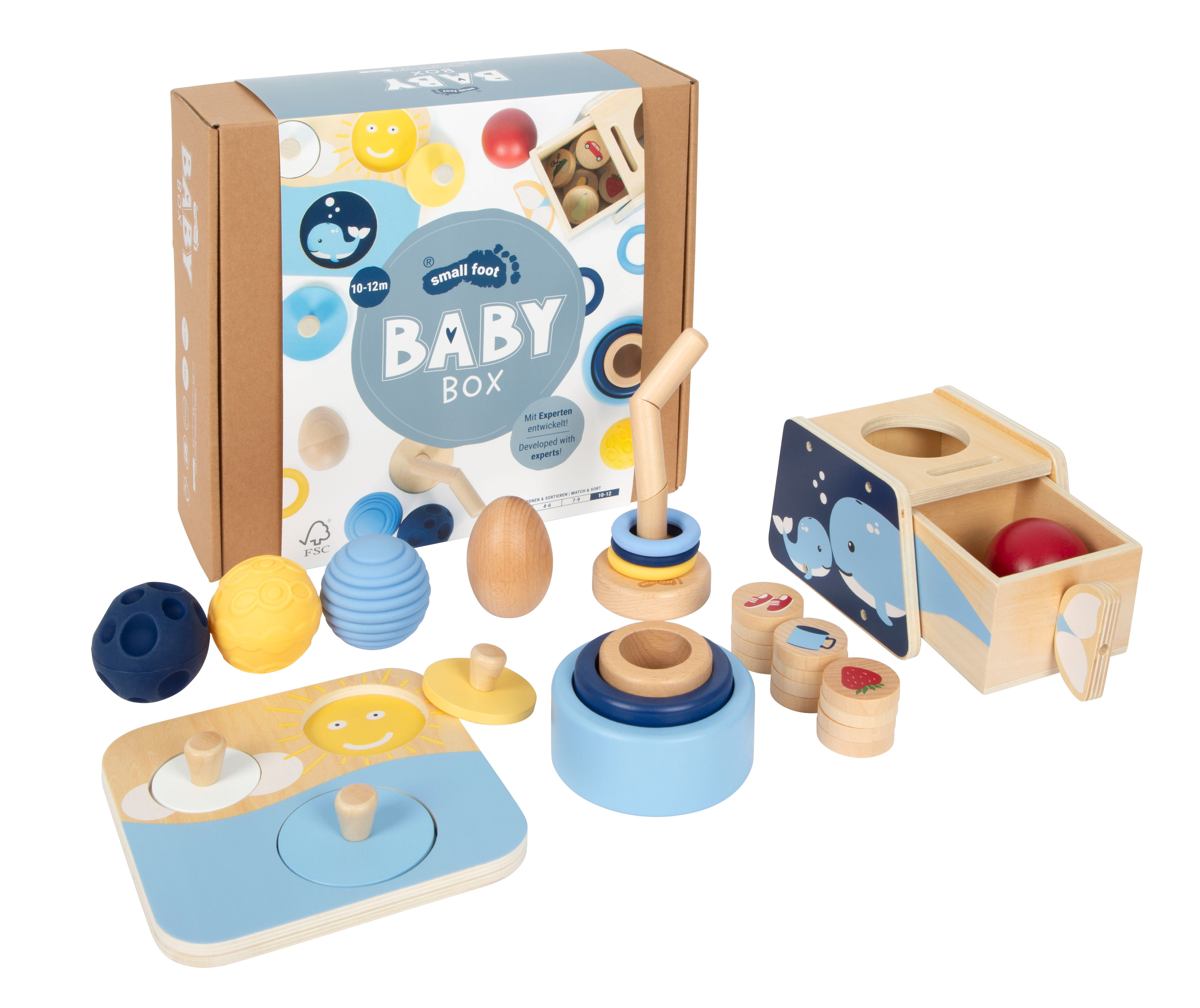 Baby-Box 10–12 Monate „Ordnen & Sortieren“