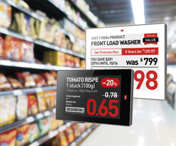 Digital price tags (e-ink)