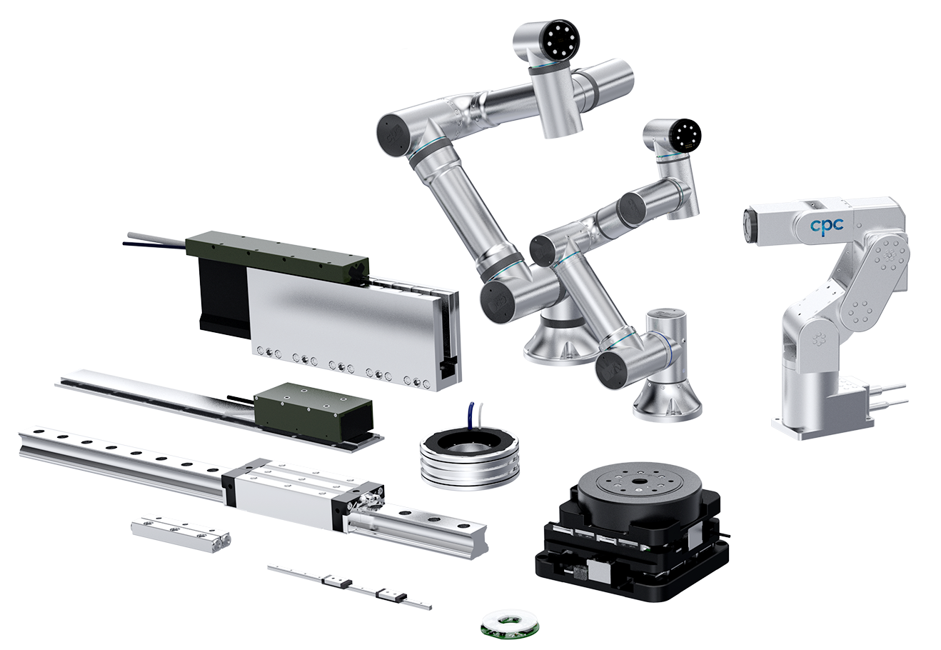 Linearkühr, Servomotoren, Encoder und Linearmotor-Plattformen (cpcCells/cpcSystem)