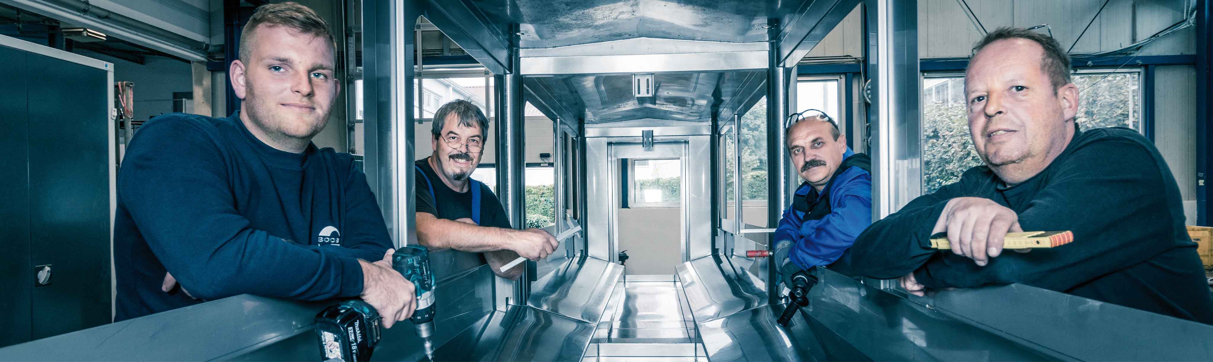 Werkstattteam in der Fertigung