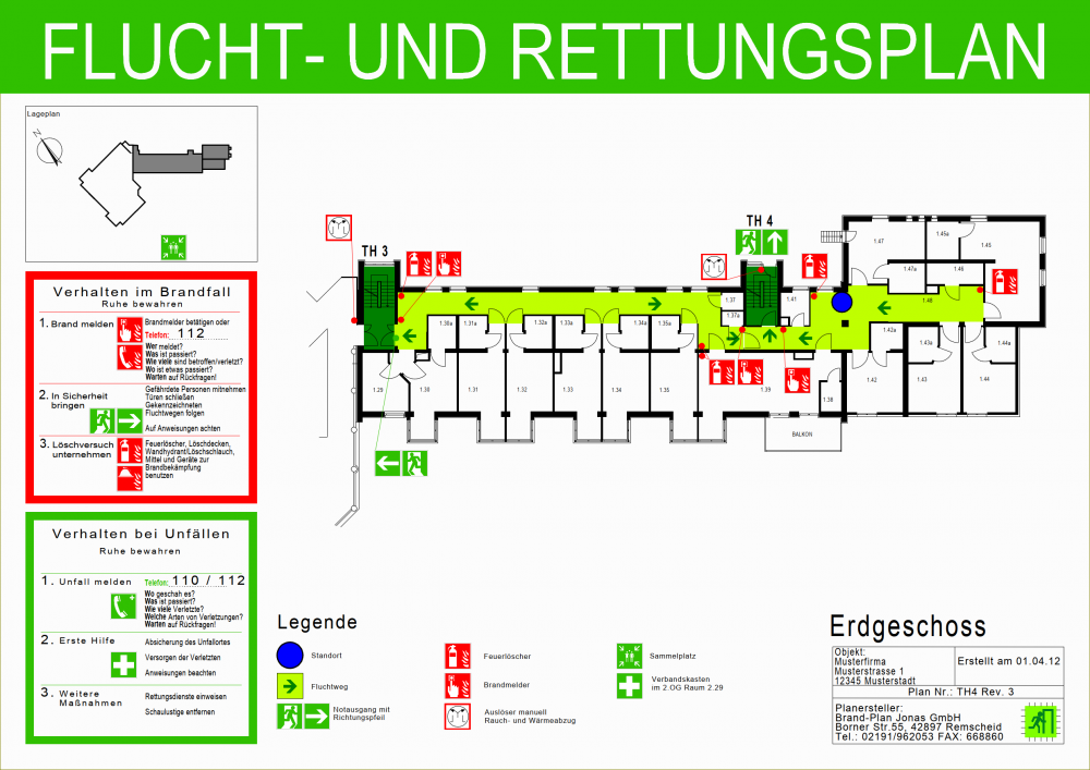 Flucht- und Rettungsplan