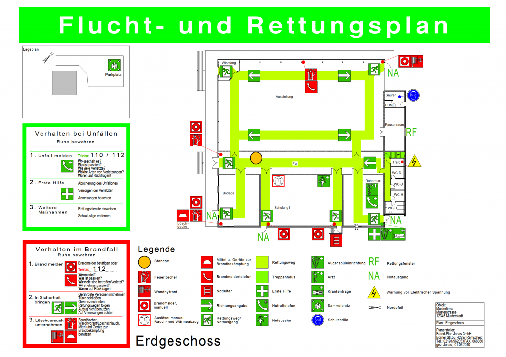 Sicherheitsplan nach DIN