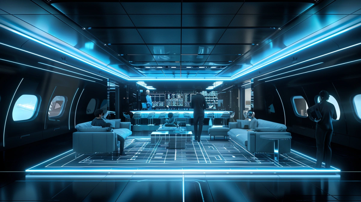 Completion-Center-Umgebung für VIP-Flugzeuge