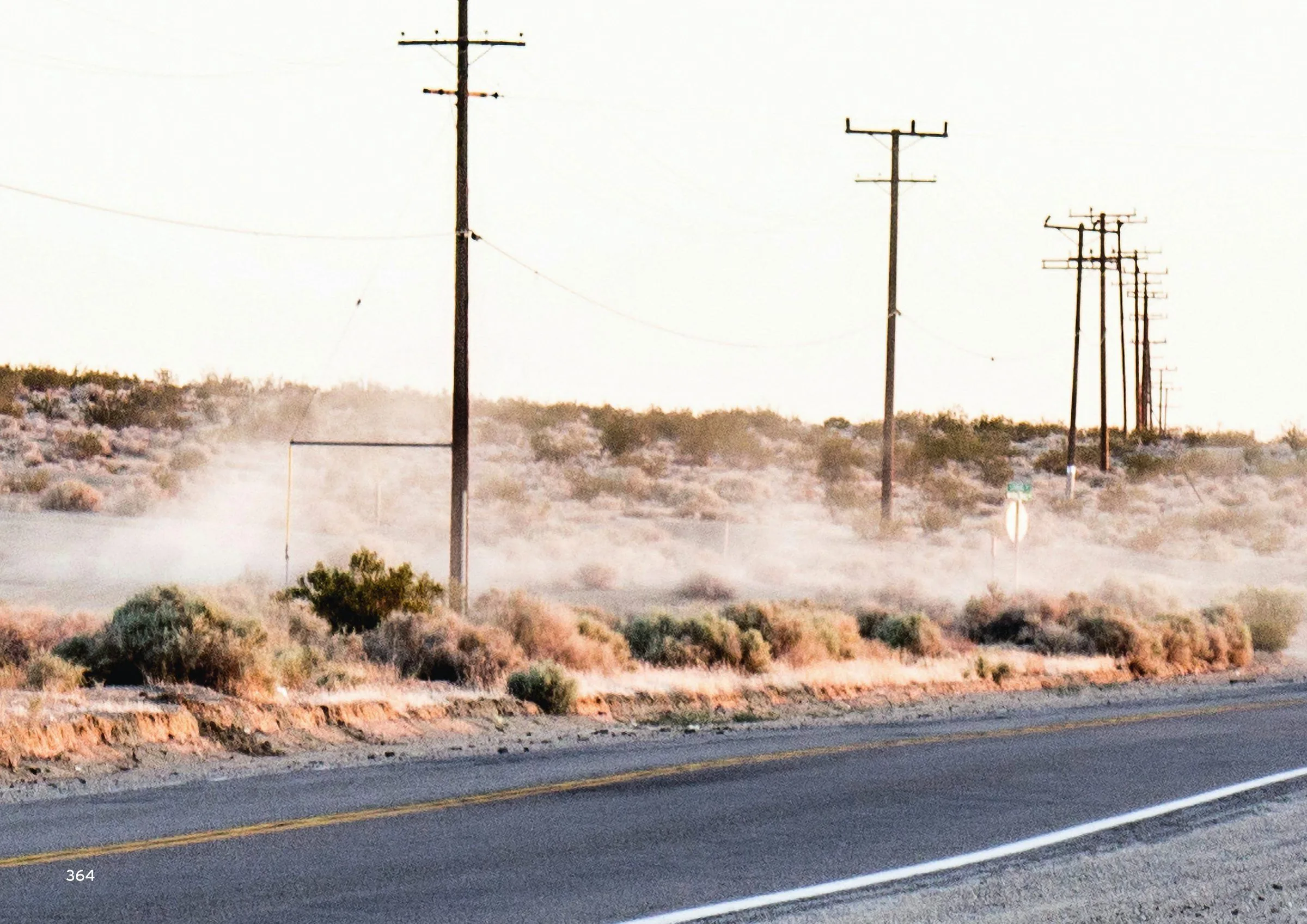Telegraphenmasten an der Route 66