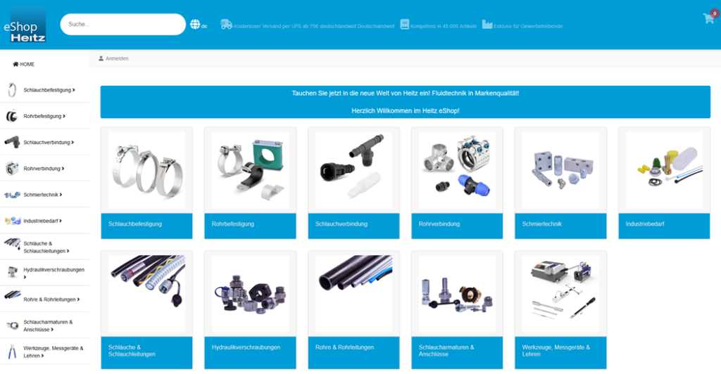 Heitz eShop mit über 40.000 Artikeln