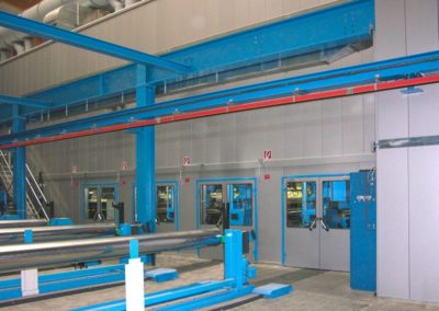 Lärmschutzkapselung an einer Industrieanlage