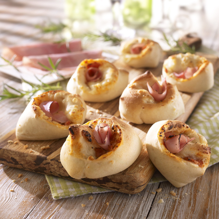 Pizzaschnecken Prosciutto