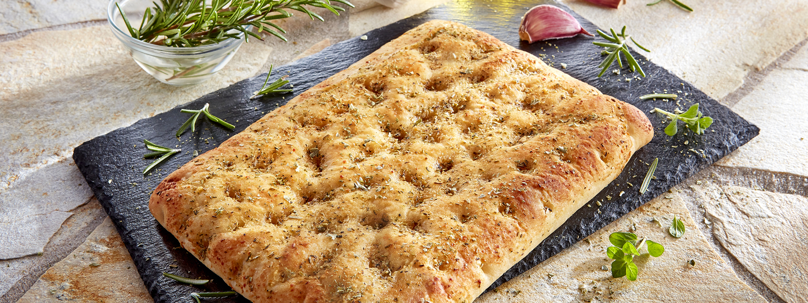 Focaccia Kräuter zum Aufbacken