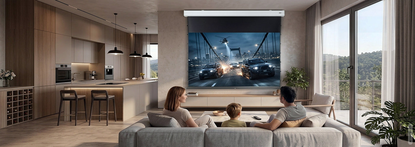 celexon Darkvision Kontrastleinwand – Startseitenbanner