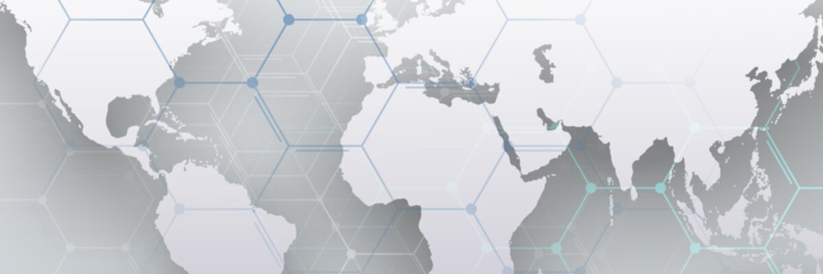Globales Netzwerk und resultierende Warenströme