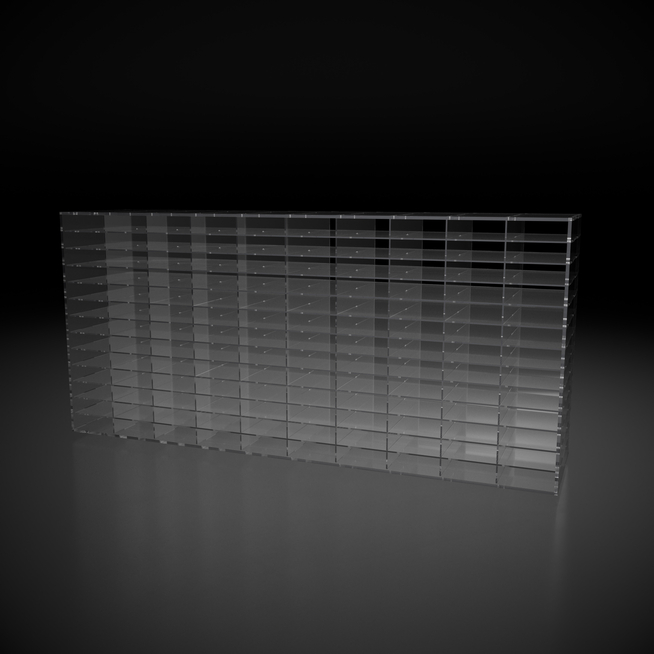 Inlays aus transparentem Acrylglas