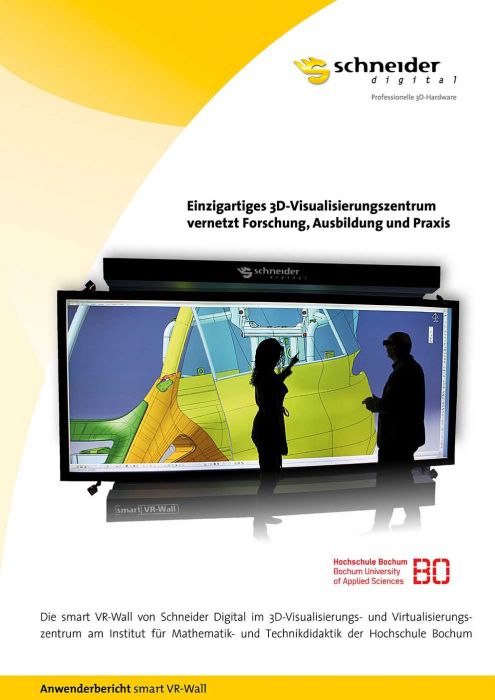 smart VR-Wall im 3D-Visualisierungszentrum der Hochschule Bochum