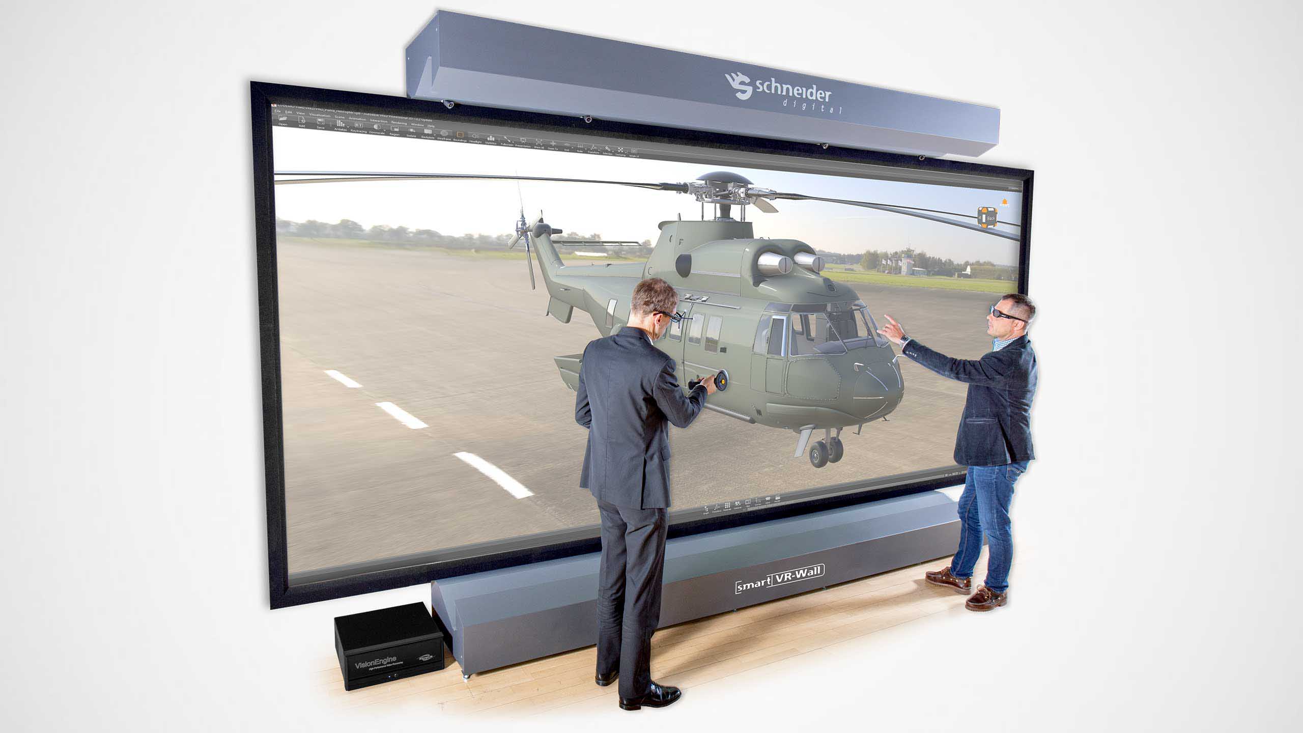 smart VR-Wall im Anwendereinsatz
