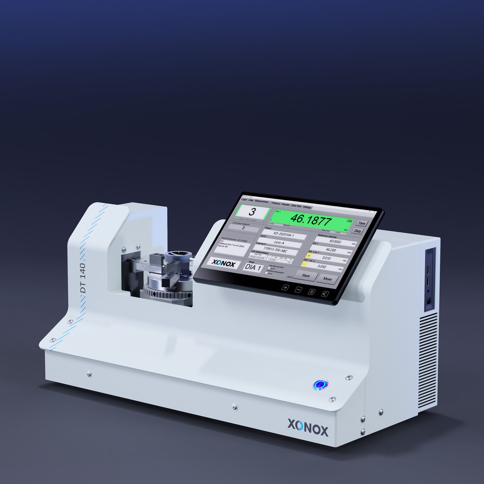 Diameter // Taper // Roundness Messsystem (8-140 mm)