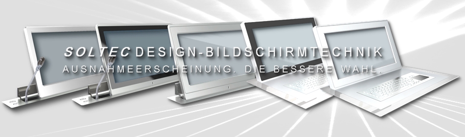 SOLTEC Konferenzraum-Monitore, ausfahrbar mit Neigung