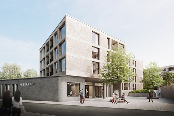 Pfarrzentrum mit 28 Seniorenwohnungen (LP 1–8)