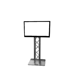 Samsung 70" 4K LED-TV an Truss-Standfuß