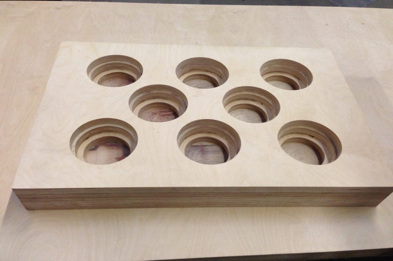 CNC-gebohrte Plattenbauteile