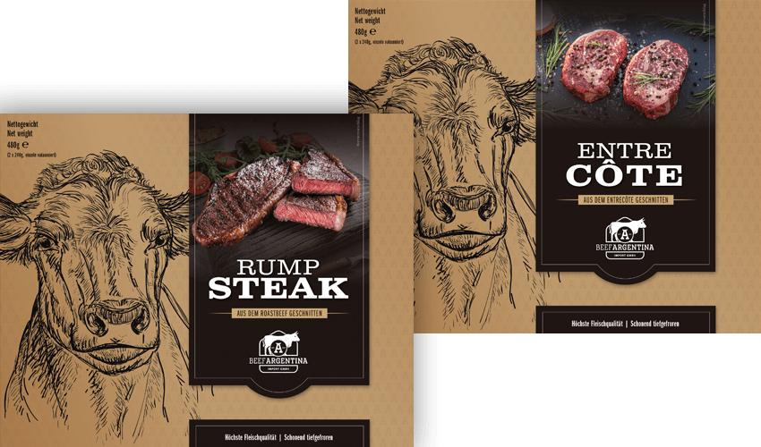 Steakvariationen (Rumpsteak, Entrecôte)
