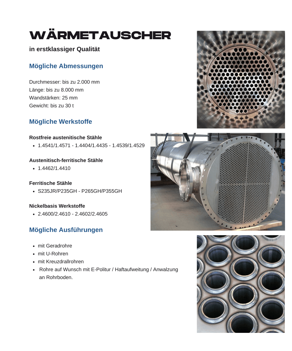 Wärmetauscher – Fertigung K. Ley