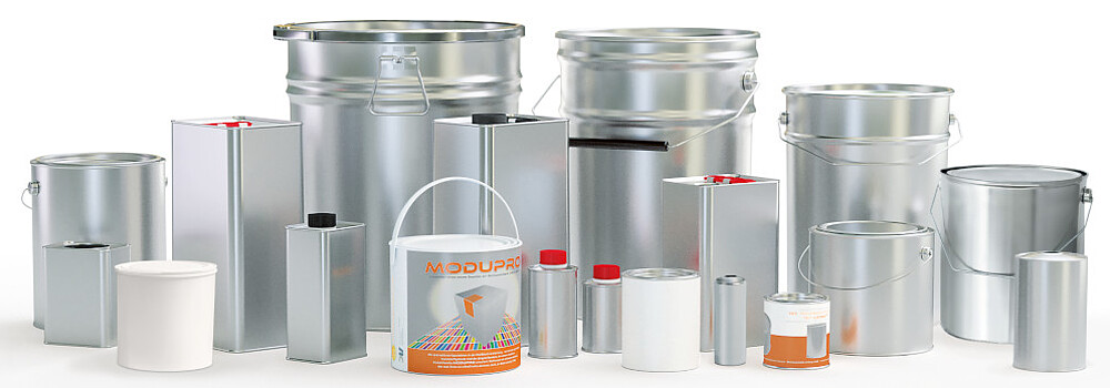 Produktsortiment chemisch-technische Verpackungen