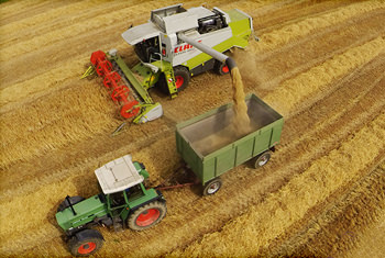 Mähdrescher der Scheer Landtechnik