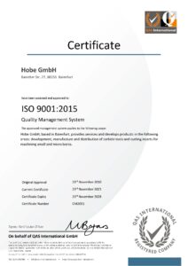 ISO 9001:2015 Zertifikat