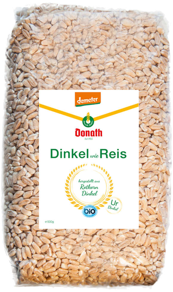 Dinkelreis aus Demeter Dinkel