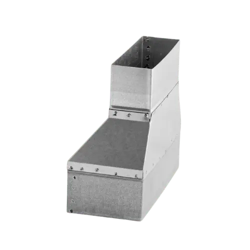 Flachkanal Adapter 200 x 90 auf 150 x 50 mm