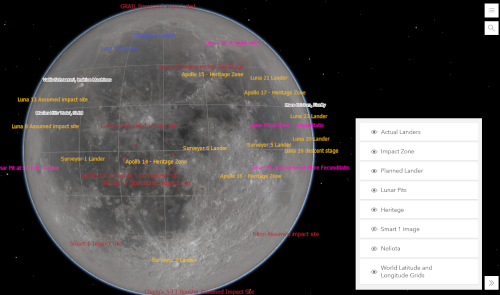 Online Moon Map (Open Lunar Registry)