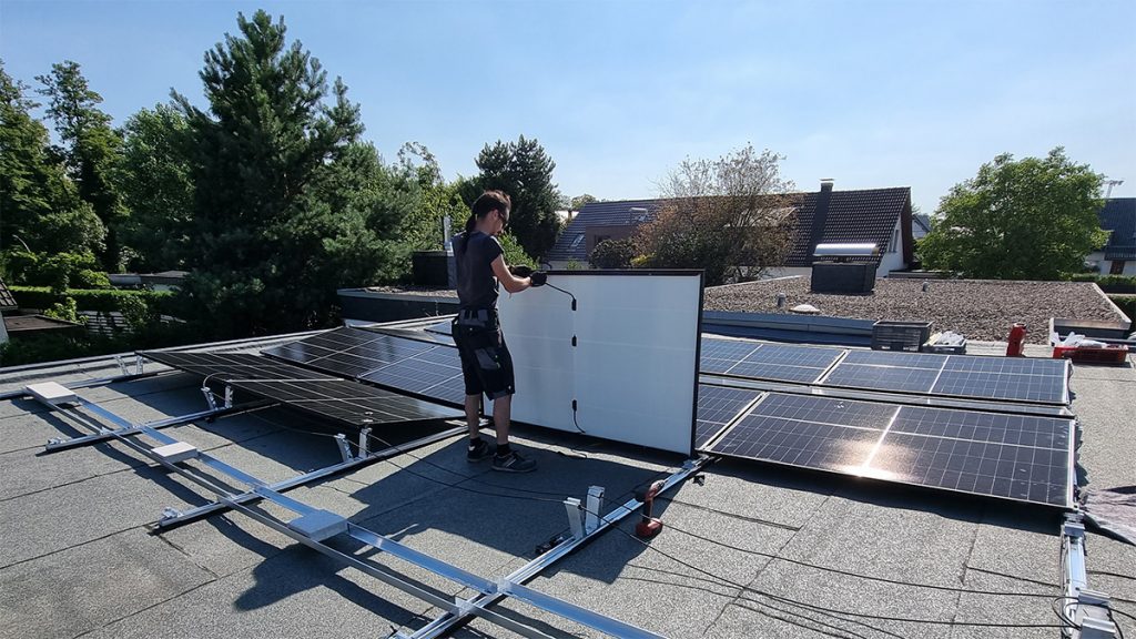 Photovoltaikanlage mit Leistungsoptimierer