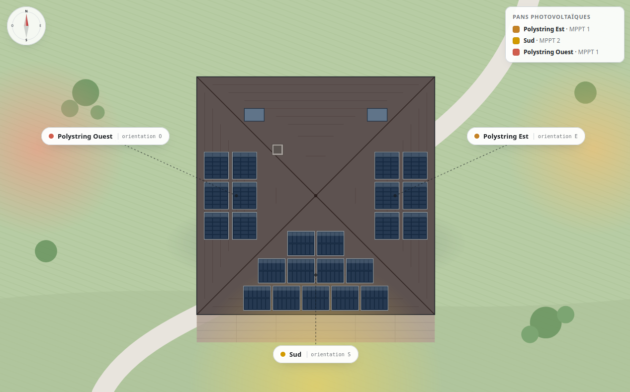 Photovoltaikanlage Polystring