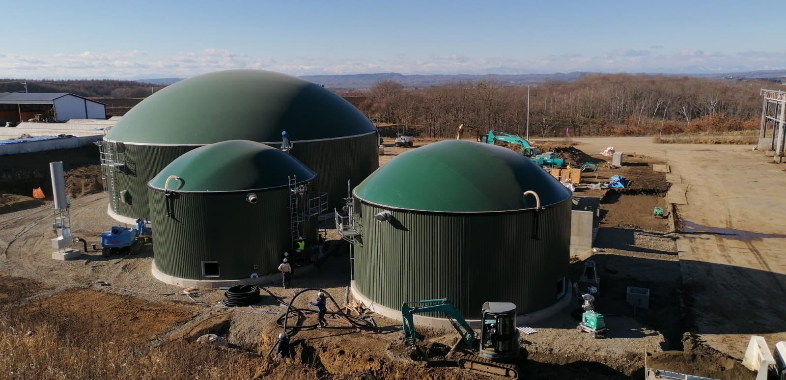 Landwirtschaftliche Anlage Urahoro, Japan – Rindergülle