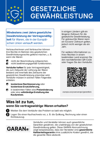 Garantie-Label von Banneke