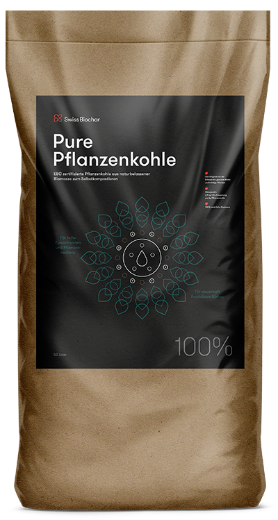 Swiss Biochar Pure – reine Pflanzenkohle