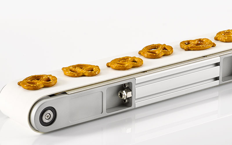 FDA-Transportgurt weiß für Lebensmittel (trocken)