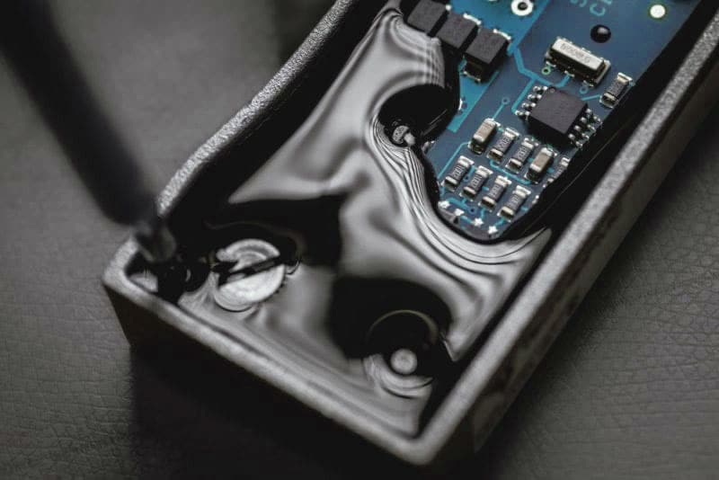Vergossene Elektronikbaugruppe