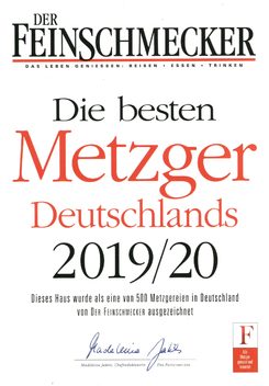 Feinschmecker-Auszeichnung 2019/20