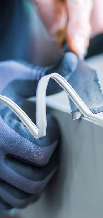 Thermoforming-Anlage im Betrieb