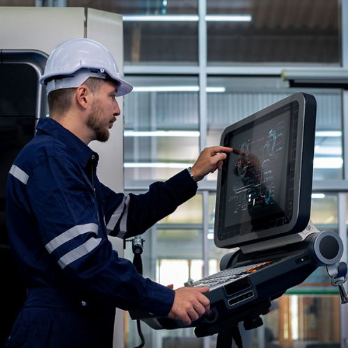 Edelstahl-Einbautastaturen und Panel-PCs