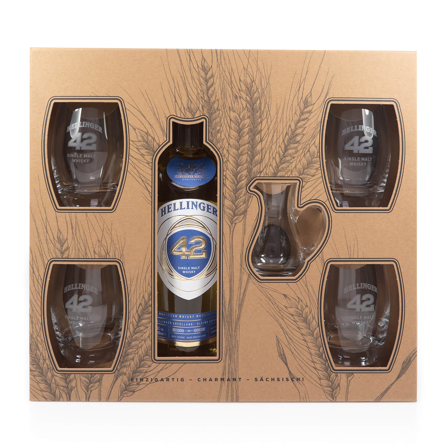 Geschenkset Hellinger 42 mit Tumblern und Wasserkrug