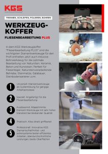 Werkzeugkoffer Fliesenbearbeitung Plus