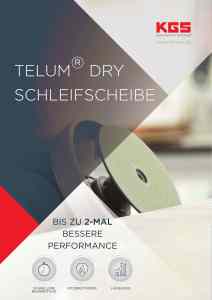 KGS Telum® DRY Trocken-Schleifscheiben