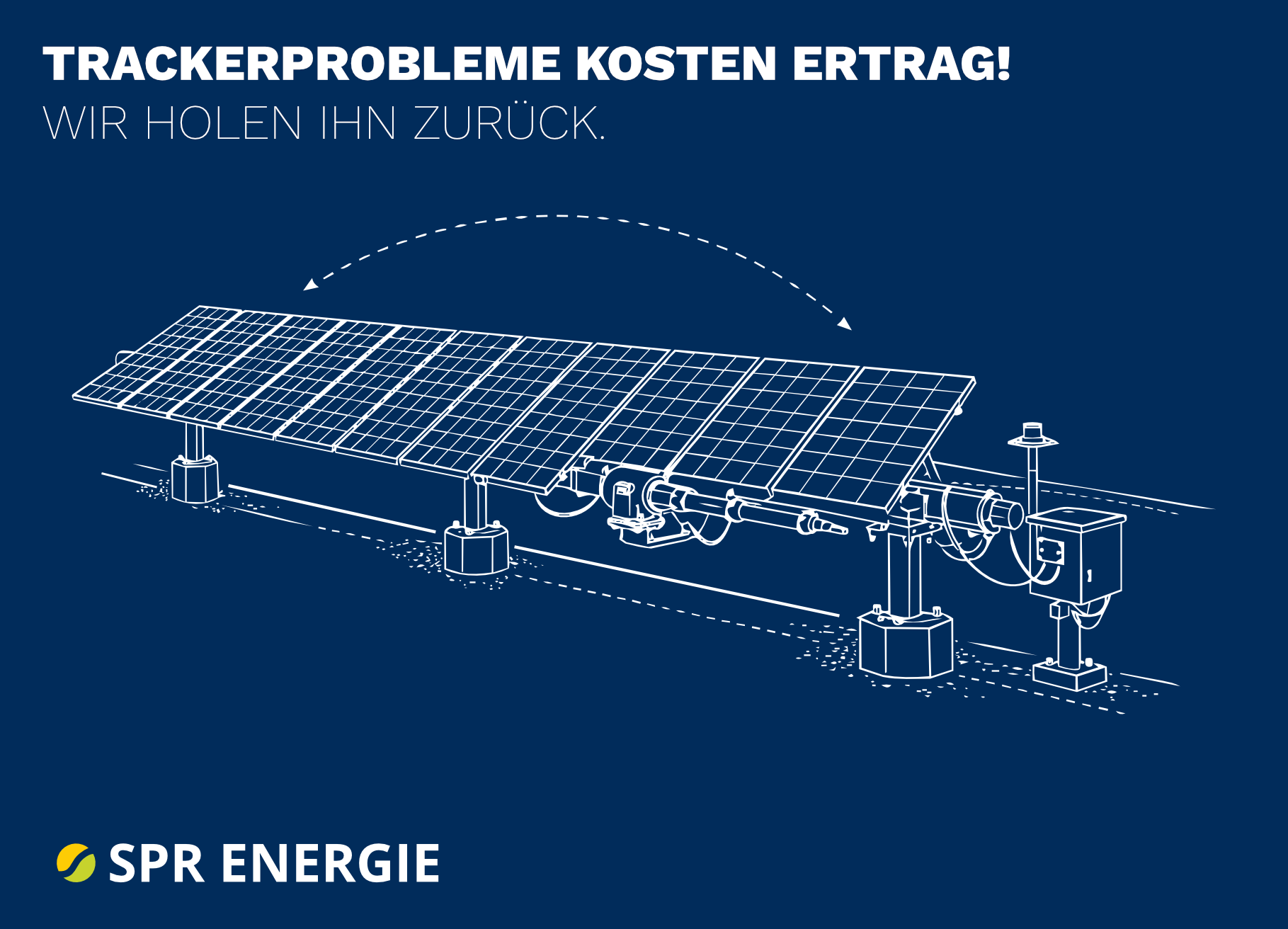 Service für PV-Horizontaltracker